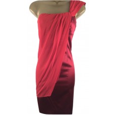 Karen Millen Draped One Shoulder Dress Red