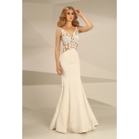 Nataliya Couture Dress Daisy Gown In Cream
