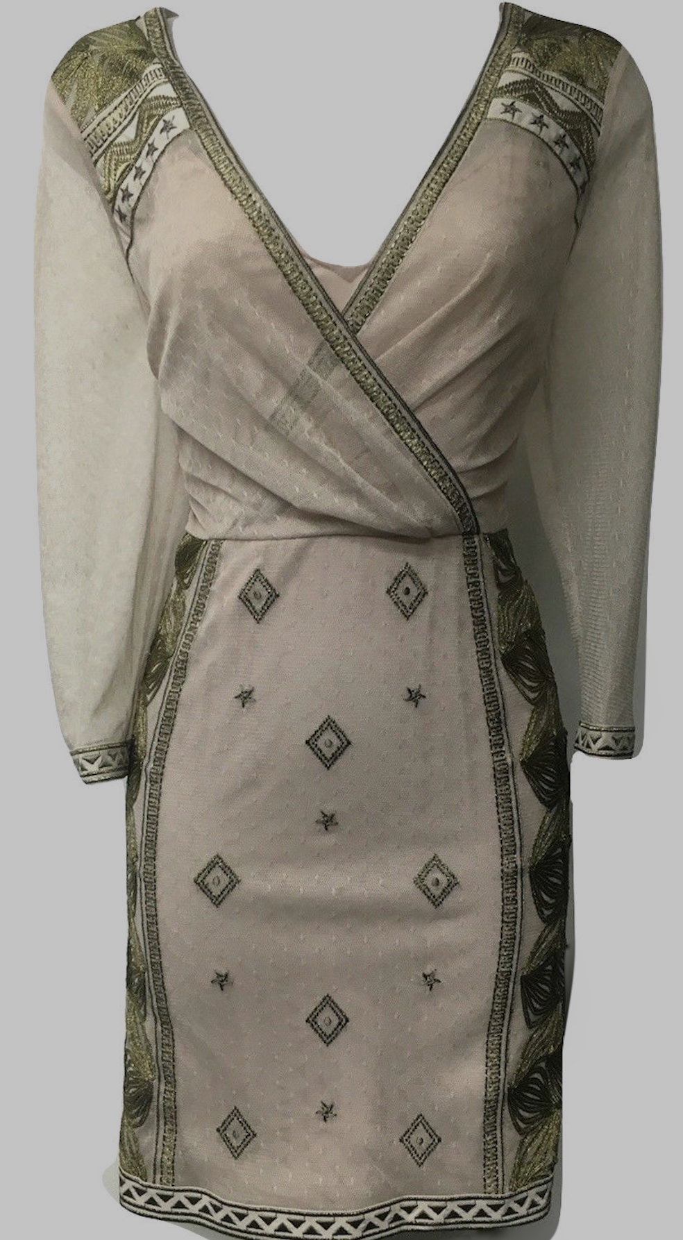 karen millen gold dress