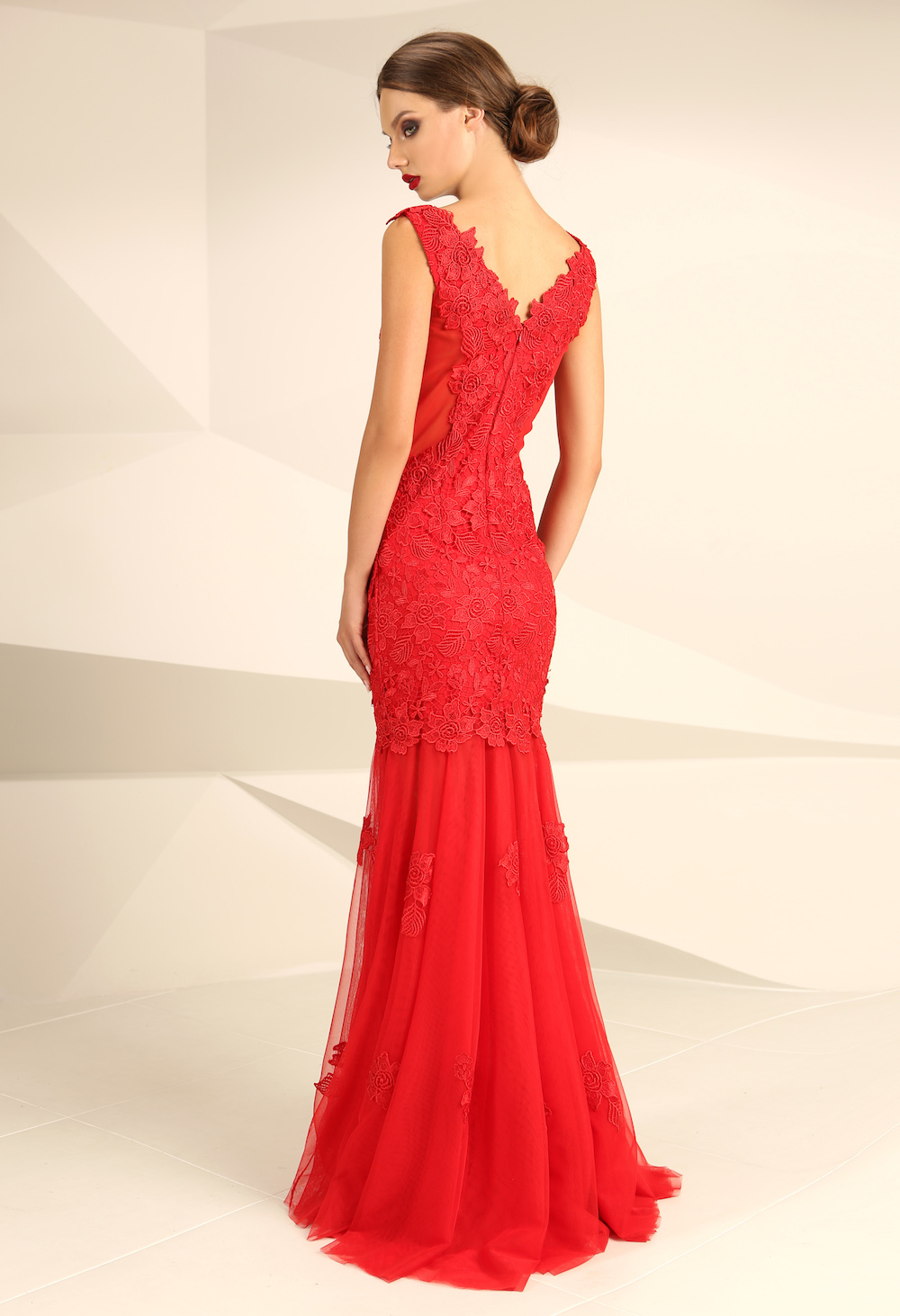 Sheath Red Evening Dresses Satin Jewel Simple Evening Gown DTP1190 –  DressTok.co.uk