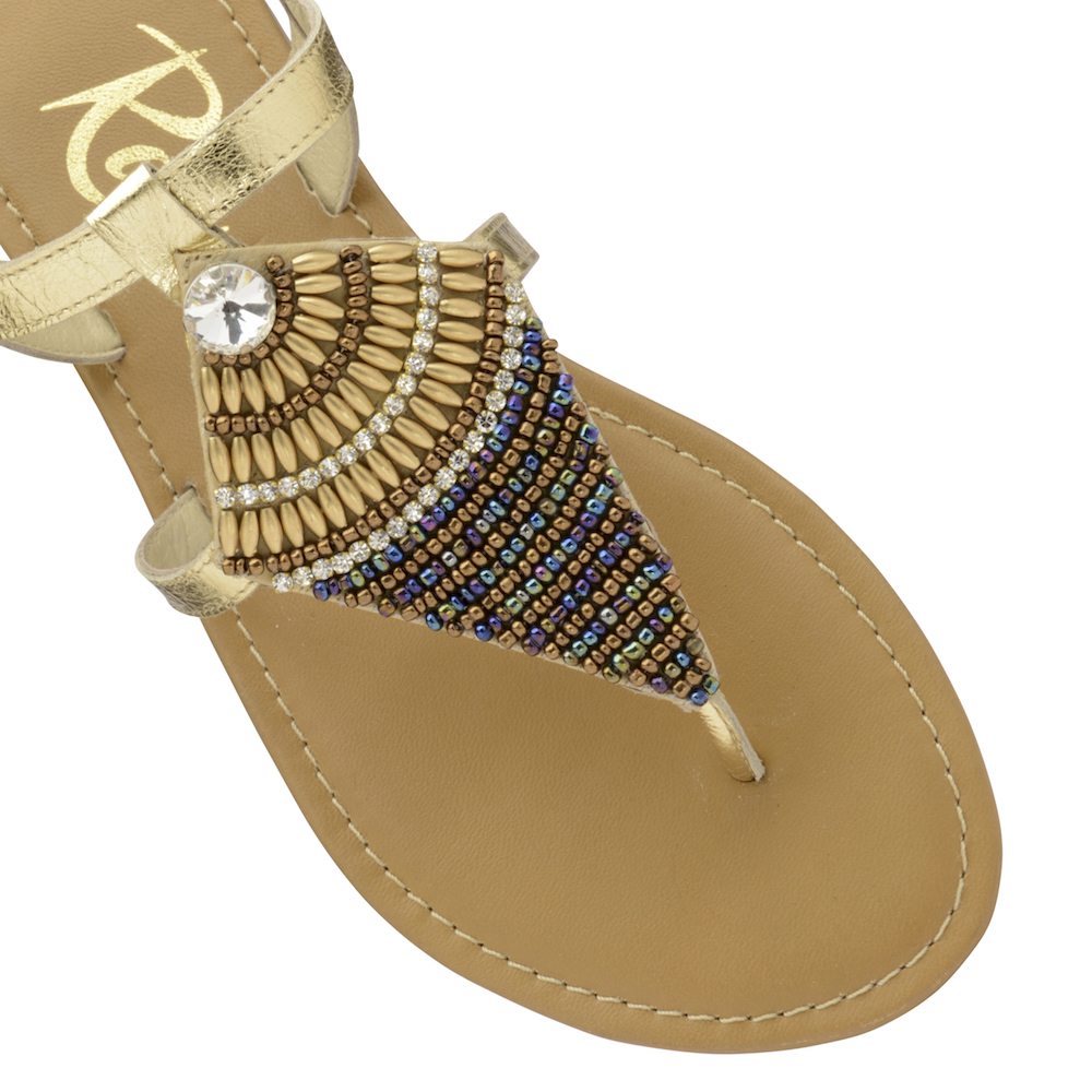 ravel gold sandals