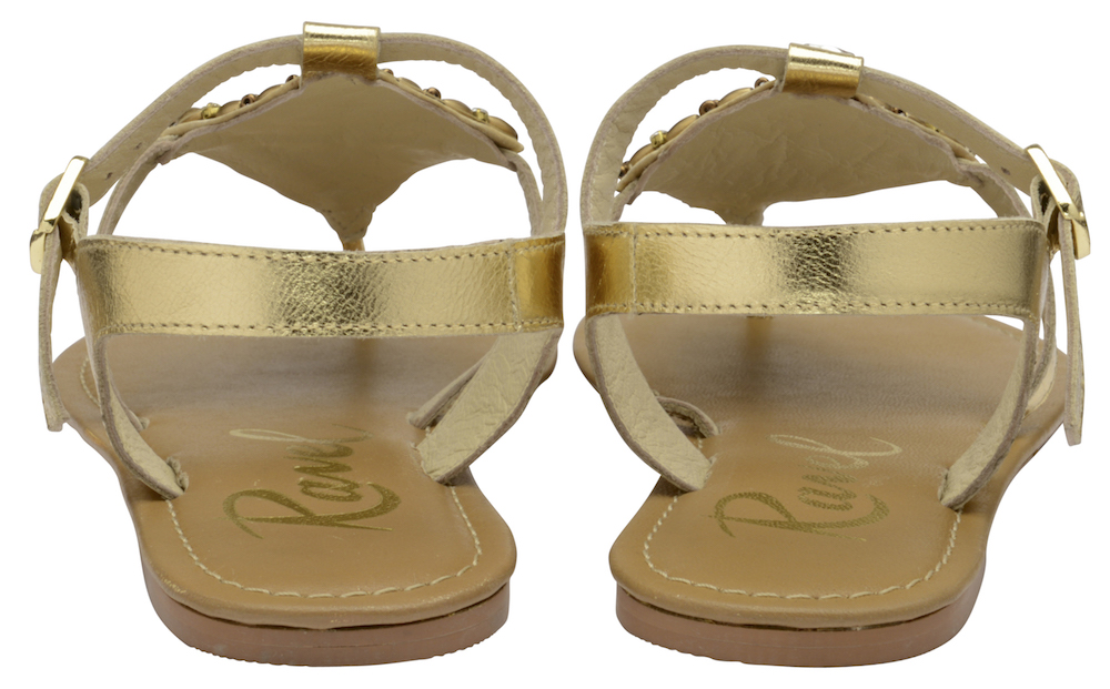 ravel gold sandals