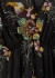 Sarvin Natalie Black Floral Midi Dress