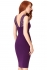 City Goddess Sequin Cut-out Bodycon Dress Purple
