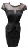 Karen Millen Brocade Pencil Dress Black