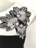 Karen Millen Flower Embroidery Pencil Dress Black White