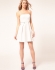 Karen Millen Tailored Strapless Dress White
