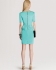 Karen Millen Peplum Cotton Dress Aqua Green