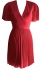 Karen Millen Laser Cut Out Pleated Red Dress