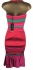 Karen Millen Red Striped Halterneck Dress