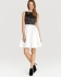 Karen Millen Graphic Cotton Sateen Dress Black White