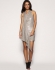 Karen Millen Sequin Draped Dress Neutral