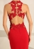 Nataliya Couture Dress Ava Lace Jersey Gown Red