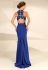 Nataliya Couture Dress Ava Lace Jersey Gown Blue