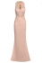 Nataliya Couture Dress Ava Lace Jersey Gown Pink