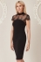 Stephanie Pratt For Goddiva Lace Back Dress Black