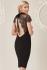 Stephanie Pratt For Goddiva Lace Back Dress Black