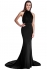 Goddiva Halterneck Black Gown