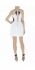 Karen Millen Sporty Colourblock Dress White