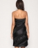 Karen Millen Strapless Pleated Black Dress