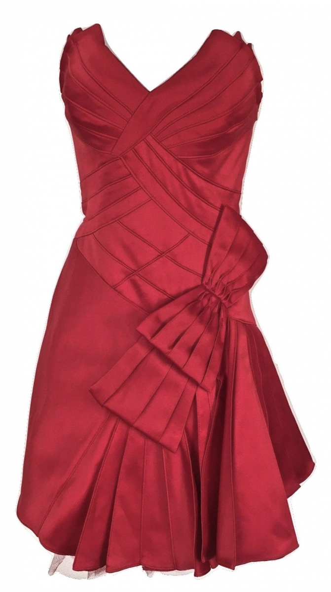 Karen-Millen-Red-Prom-Corset-Dress
