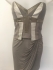 Karen Millen Jersey Draped Corset Dress Neutral