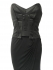 Karen Millen Jersey Draped Corset Dress Black