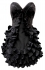 Karen Millen Corset Frill Prom Dress Black