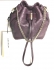 Karen Millen Snake Mini Bag Purple Leather