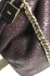 Karen Millen Snake Mini Bag Purple Leather