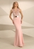Nataliya Couture Dress Hannah Lace Jersey Gown in Blush Pink