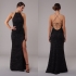 Honor Gold Luxe Harley Maxi Sequin Gown Black