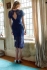 Sarvin Hannah Lace Midi Dress Blue