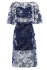 Sarvin Doutzen Lace co-ord Midi Dress Blue