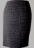 Karen Millen Croc Print Draped Skirt Grey