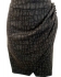 Karen Millen Croc Print Draped Skirt Grey