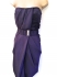 Karen Millen Draped Strapless Dress Purple