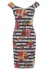 Sarvin Linda Cherry Print Off The Shoulder Dress