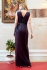 Sarvin Karolina Velvet Ball Gown Grey 