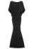 Sarvin Marylin Shimmer Black Evening Gown 