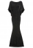 Sarvin Marylin Shimmer Black Evening Gown 